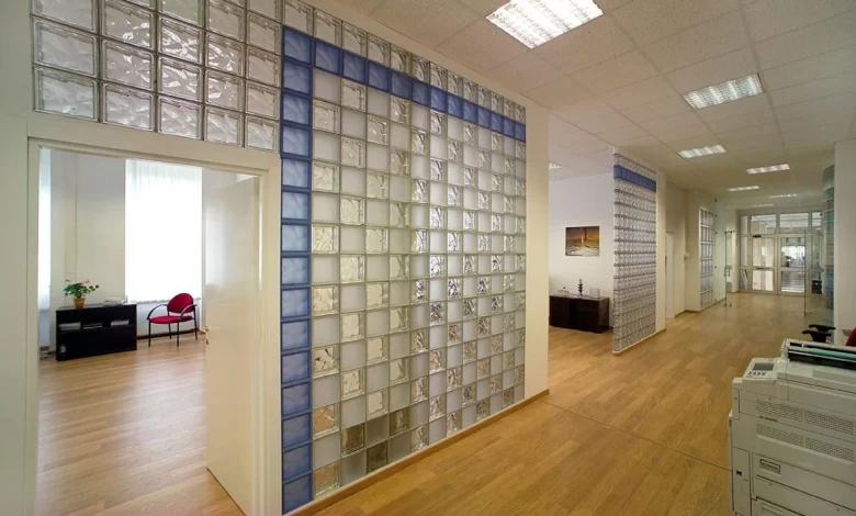 اشكال الطوب الزجاجي