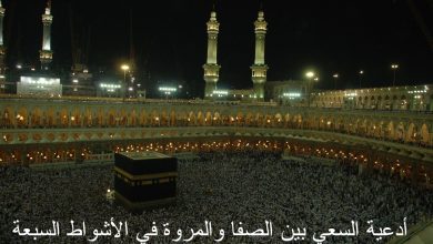 أدعية السعي بين الصفا والمروة في الأشواط السبعة