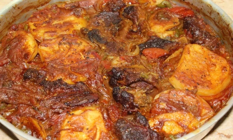 طريقة عمل صينية البطاطس باللحمة