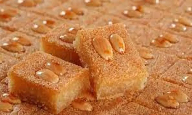 طريقة عمل البسبوسة في البيت