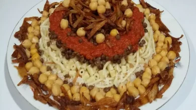 طريقة عمل الكشري المصري بالمنزل زي المحلات