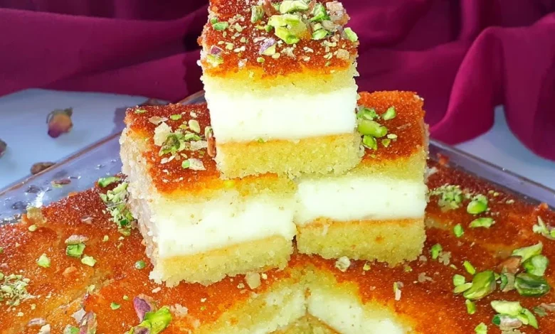 طريقة عمل البسبوسة