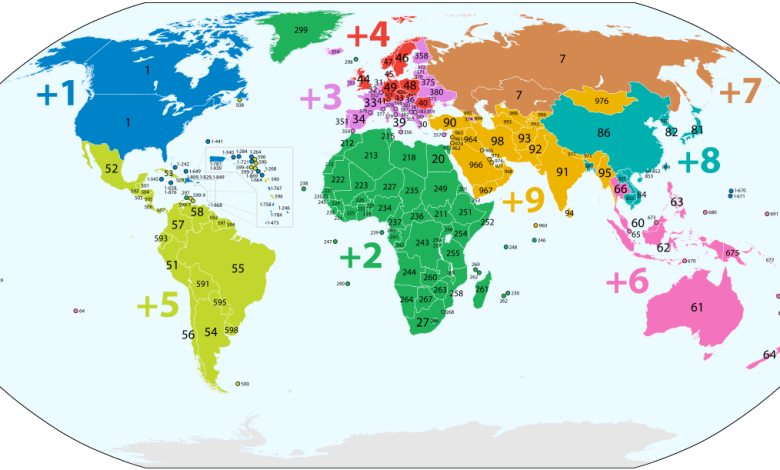 رمز النداء الدولي لدول العالم