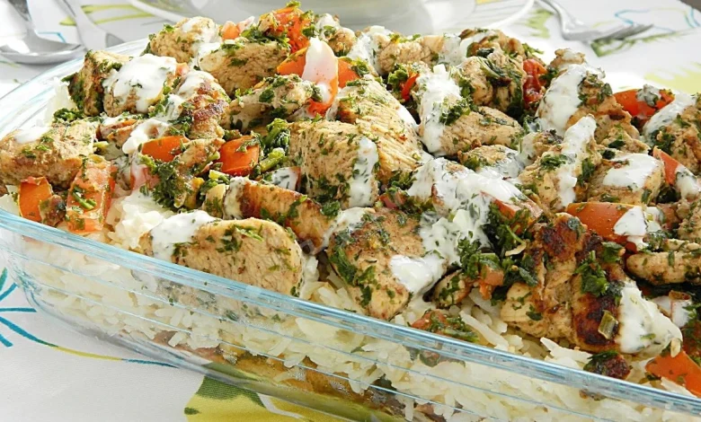 عمل فتة الدجاج