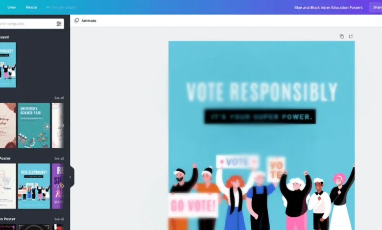 مواقع تصميم بوستر