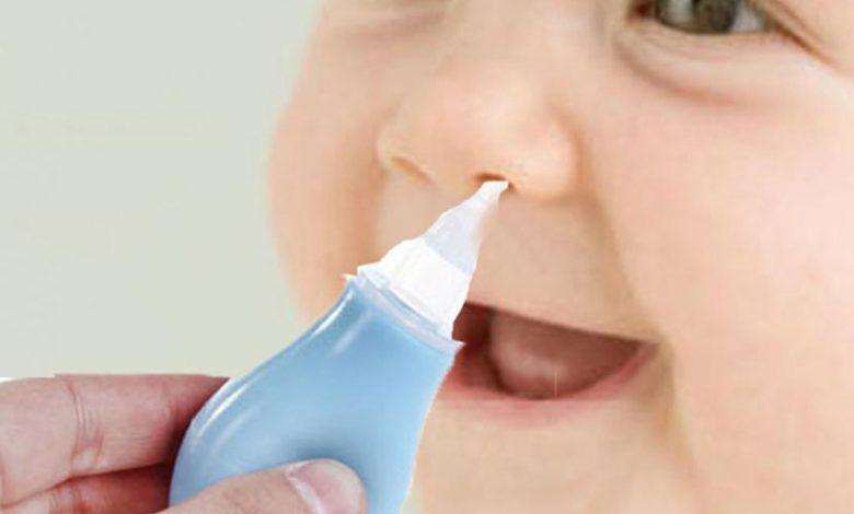 علاج انسداد الأنف عند الرضع