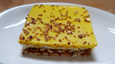 حلى الزبادي الاصفر