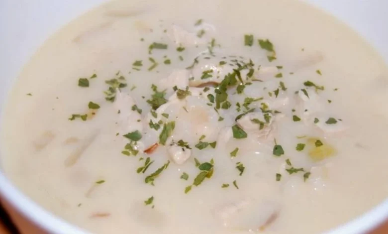شوربة كريمة الدجاج