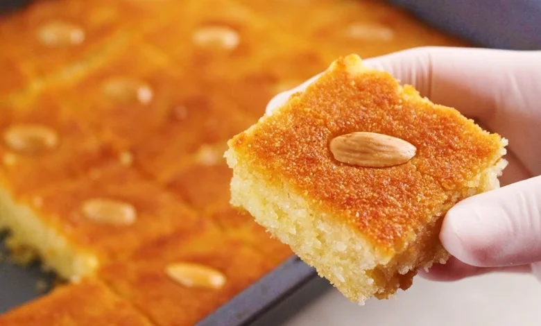 طريقة عمل البسبوسة المظبوطة