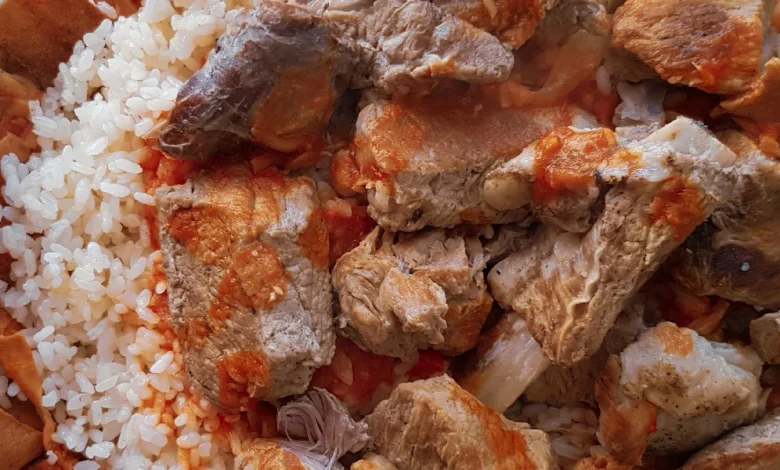 طريقة عمل الفتة