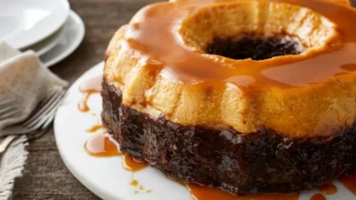 كيكة الكريم كراميل قدرة قادر