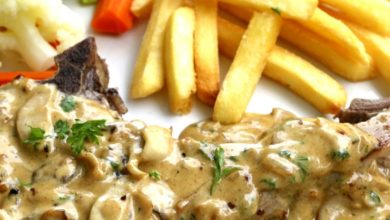 طريقة عمل بيكاتا بالمشروم