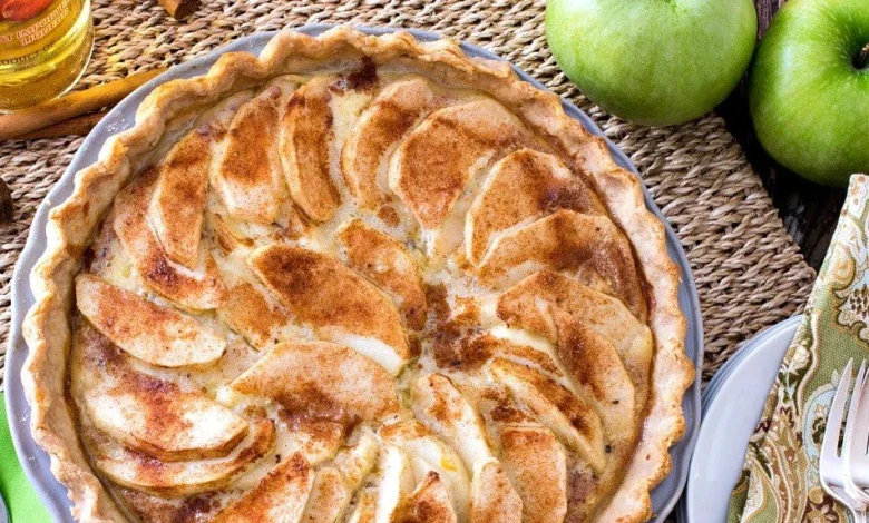 طريقة عمل فطيرة التفاح