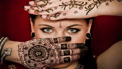 رسومات حنه رقيقة وجذابة وأحدث رسومات حنة العرائس