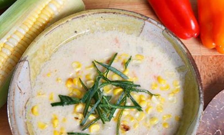 شوربة الذرة بالدجاج