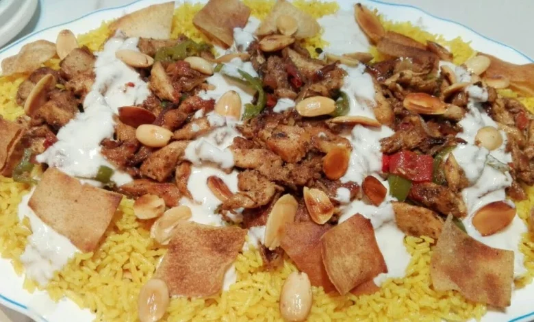 فتة شاورما الفراخ