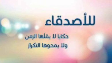 كلمات رائعة عن الصداقة