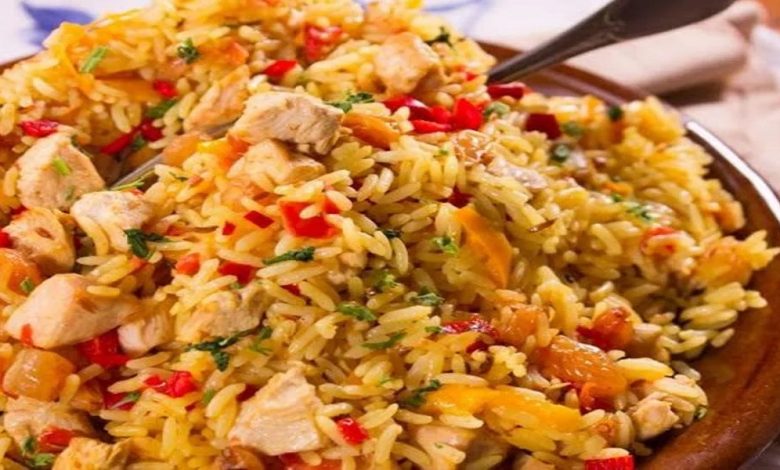 طبخات بالدجاج والارز