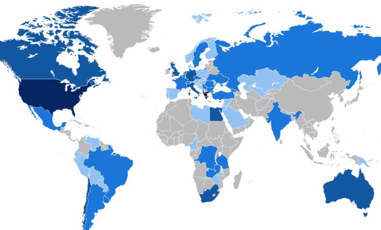 أسماء بلاد بحرف الياء