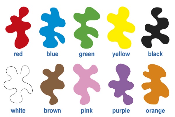 الألوان في اللغة الإنجليزية