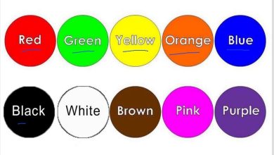 الألوان في اللغة الإنجليزية