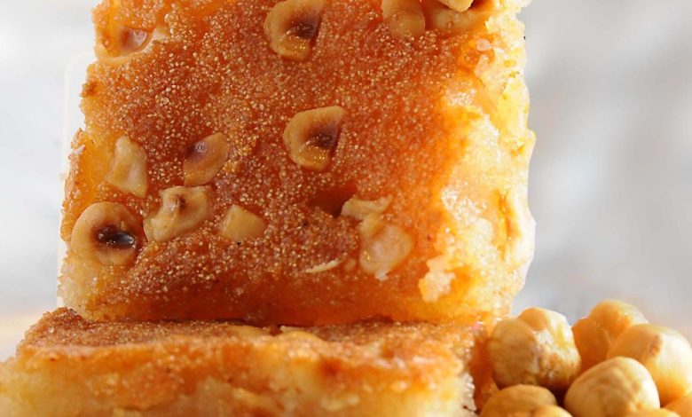 طريقة عمل البسبوسة فاطمة ابو حاتى