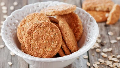 طريقة عمل بسكويت بالشوفان بدون بيض