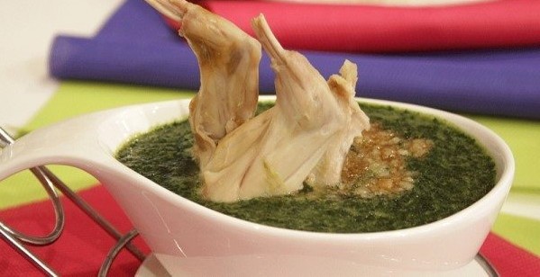 ملوخية بالأرانب فاطمة أبو حاتي