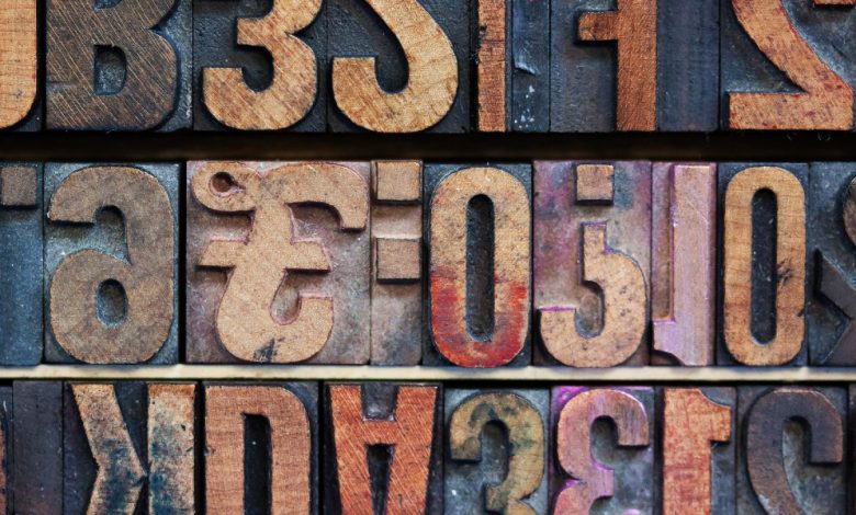 الحروف باللغة الإنجليزية