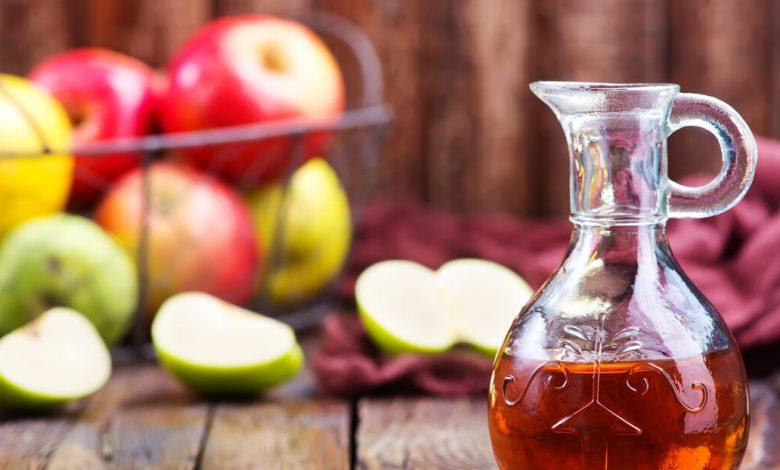 أضرار خل التفاح لإزالة الكرش