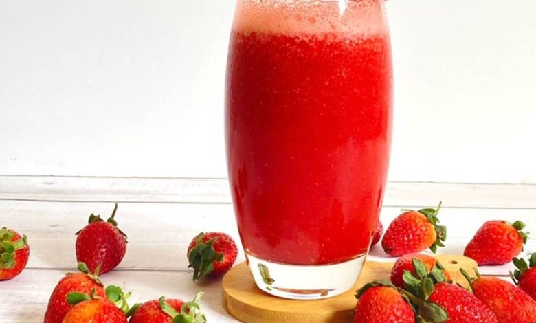 فوائد عصير الفراولة