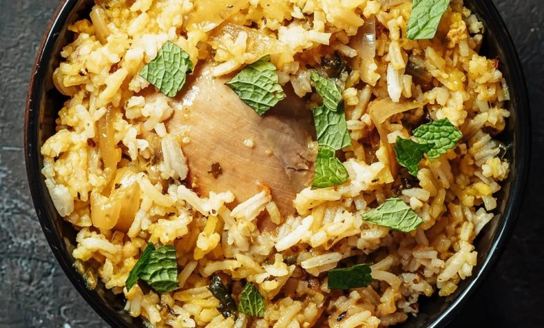 ارز بسمتي بالفراخ فاطمة ابو حاتي