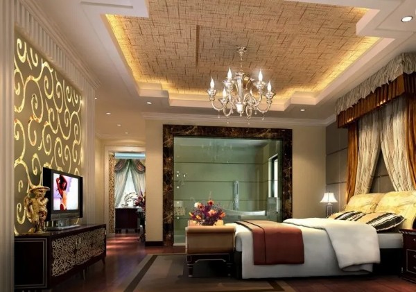 ديكورات جبس غرف نوم ناعمه