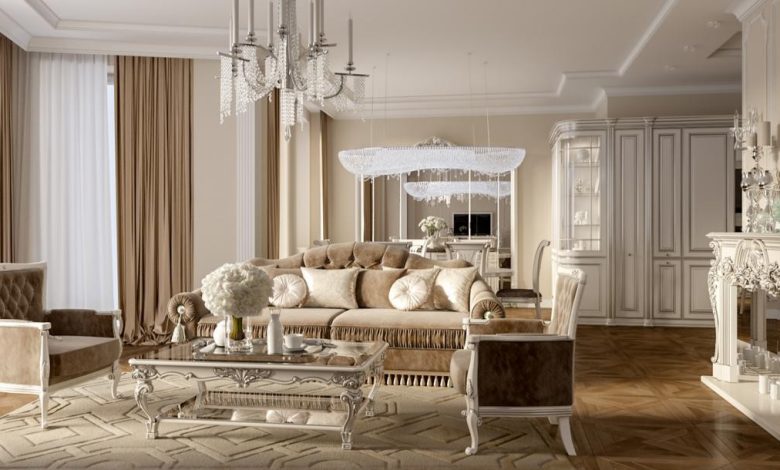 ديكورات صالات استقبال فخمة