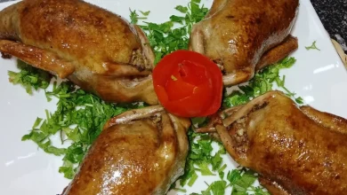 طريقة عمل الحمام بالفريك فاطمة أبو حاتي