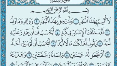 فضل سورة البلد