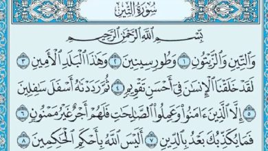 فضل سورة التين