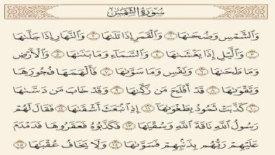 فضل سورة الشمس