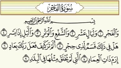 فضل سورة الفجر