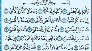 فضل سورة الليل